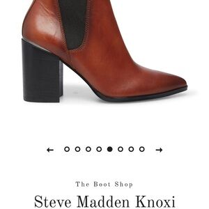 7.5 genuine leather Elegant Brown Ankle Boots